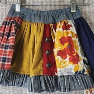 Colorful Patchwork girls persnickety Skirt 8